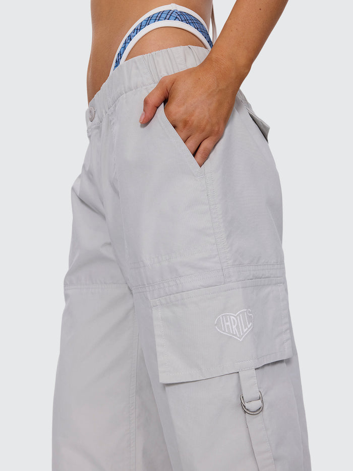 No Clue 3/4 Cargo Pant - Vapour Grey 4