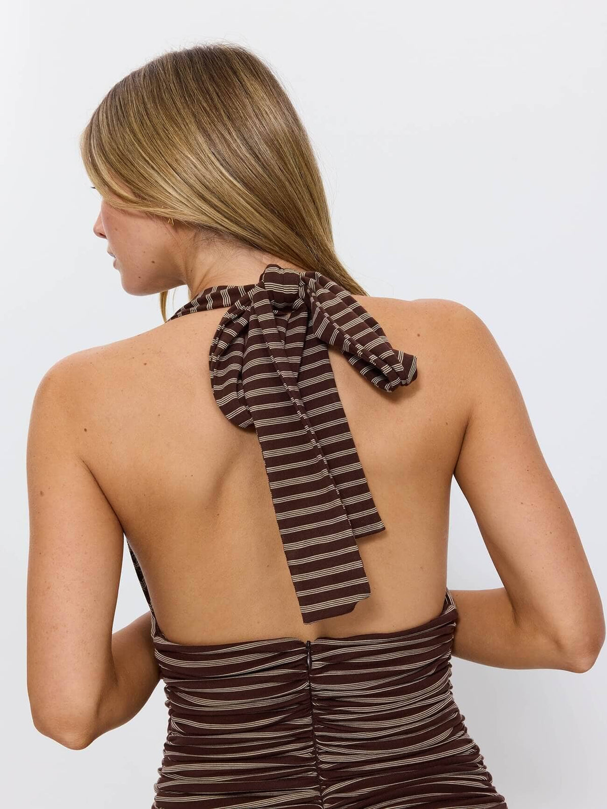 Tommie Halter Mini Dress - Cocoa 4