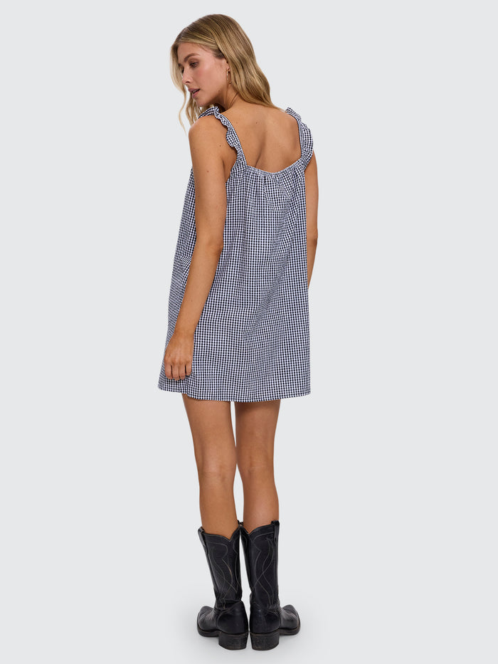 Checkmate Ocean Mini Dress - Gingham 4
