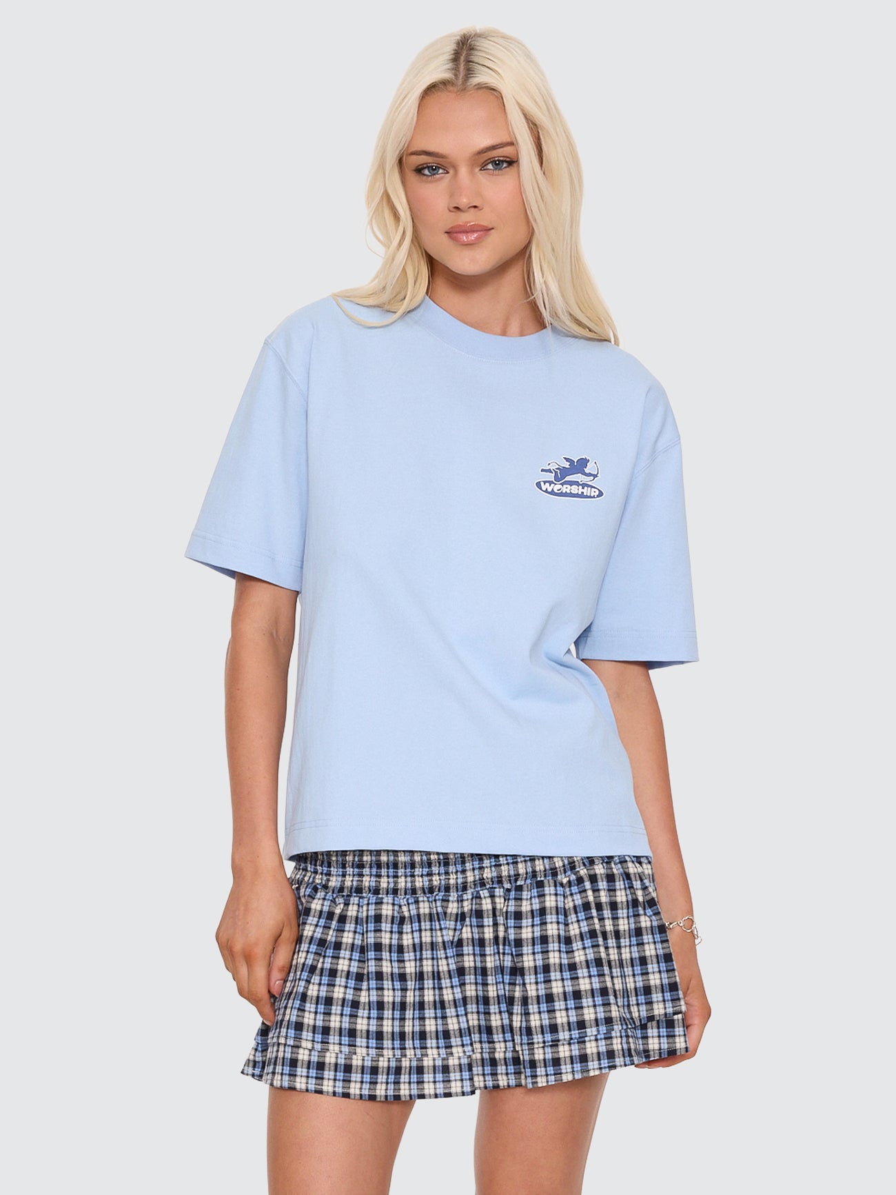 Shadow Cherub Regular Fit Tee - Dream Blue