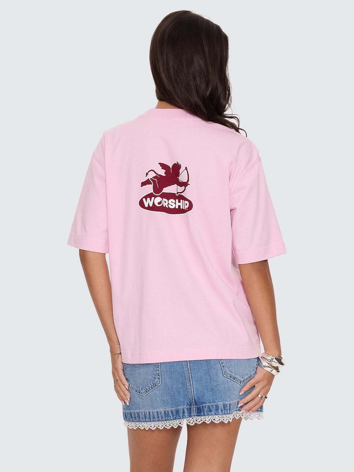 Shadow Cherub Regular Fit Tee - Pink 4