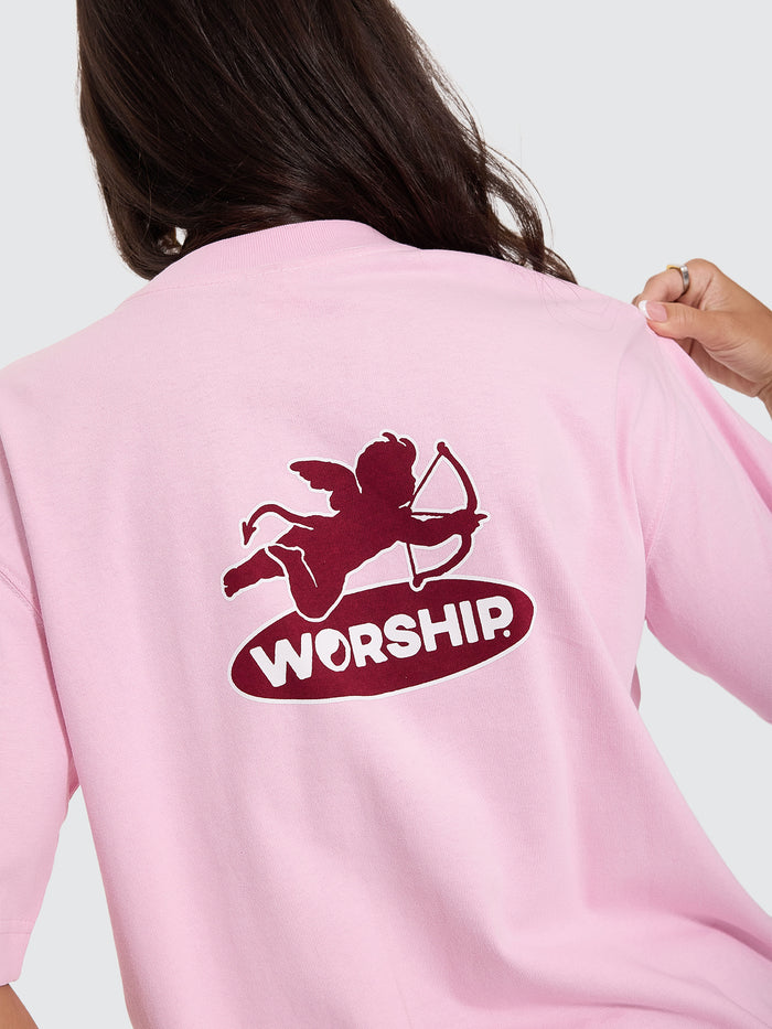 Shadow Cherub Regular Fit Tee - Pink 4