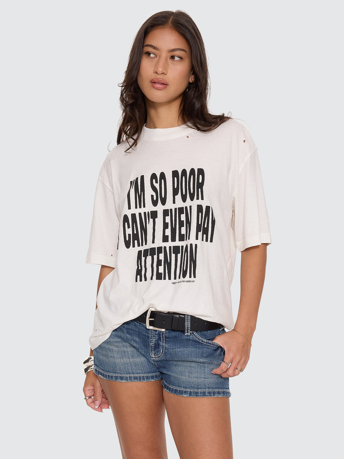 Pay Attention Regular Fit Tee - Coconut Milk 4