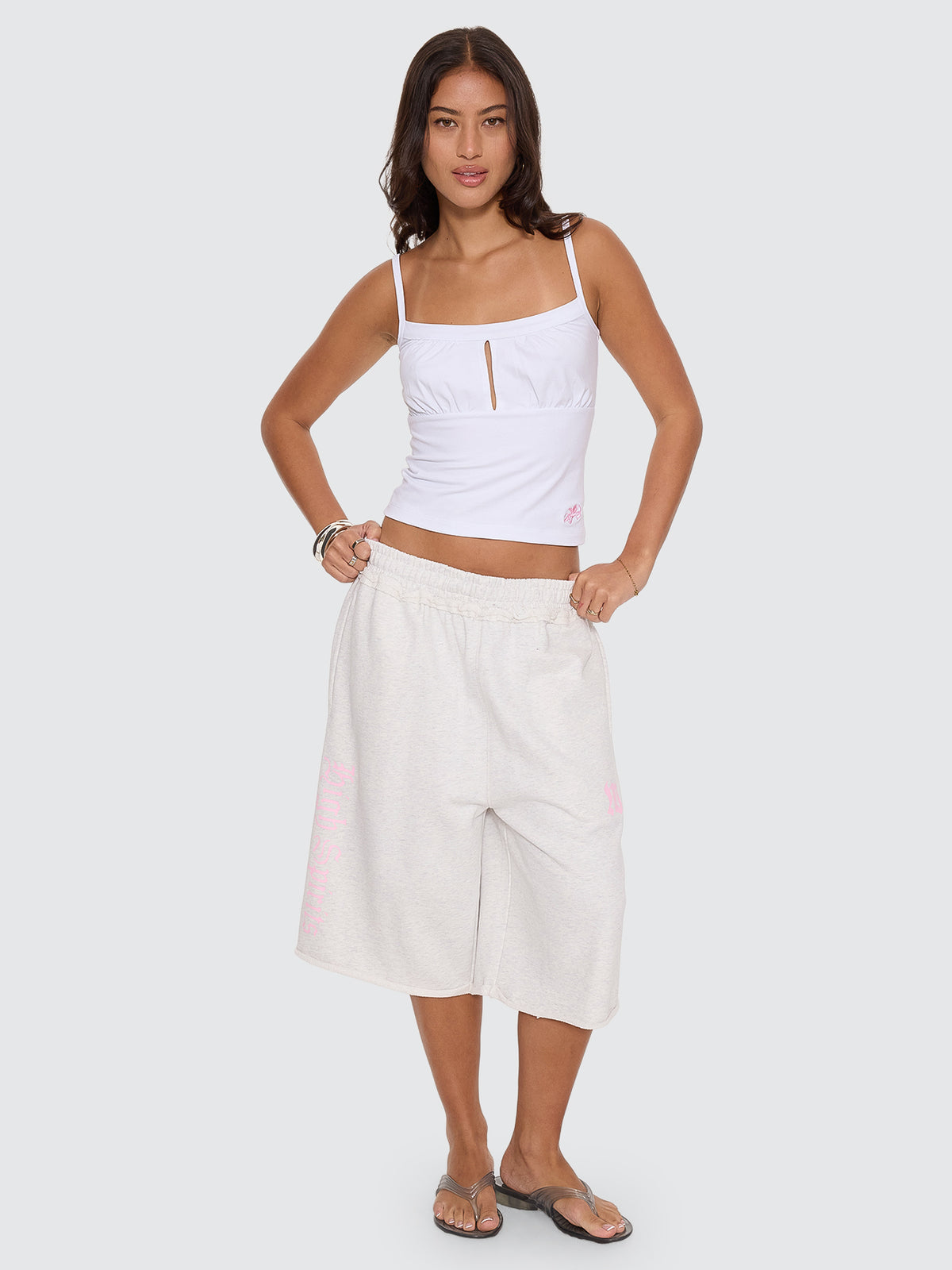 Cherub Milkmaid Singlet - White 4