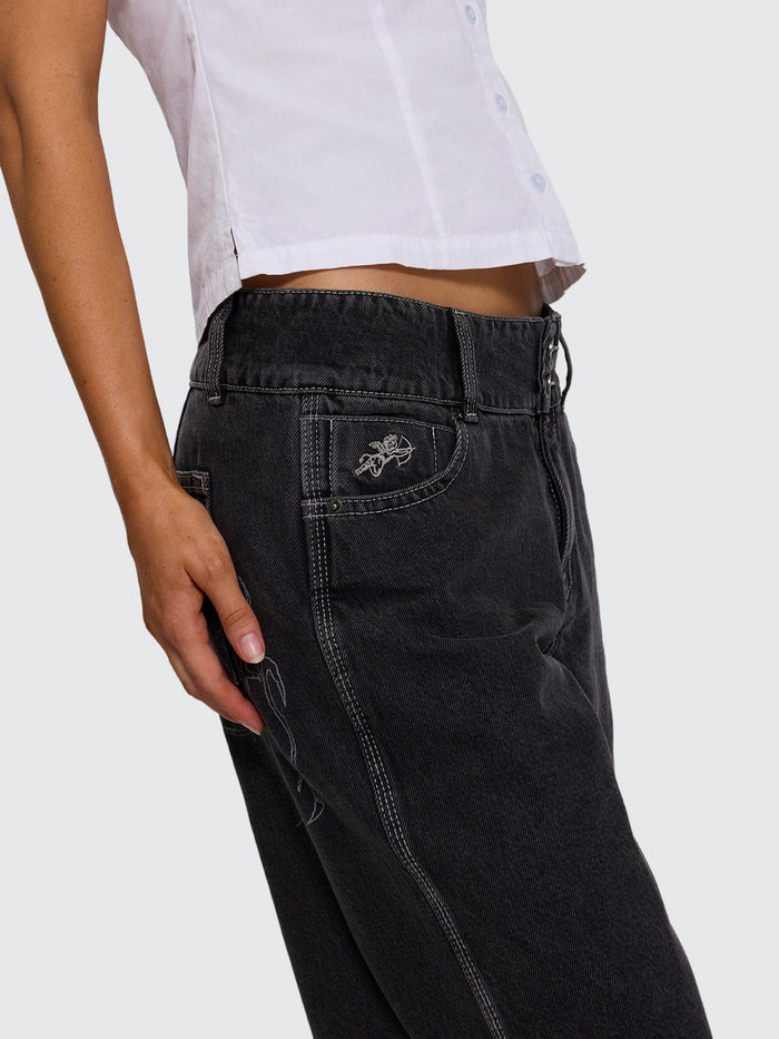 Spinal 00s Big Baggy Short - Used Black