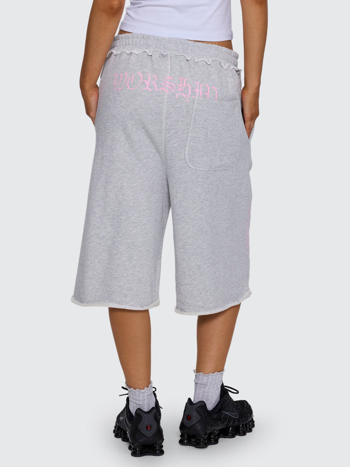 High Spirits Baggy Jogger Short - Snow Marle
