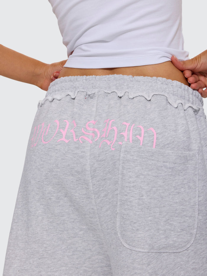 High Spirits Baggy Jogger Short - Snow Marle
