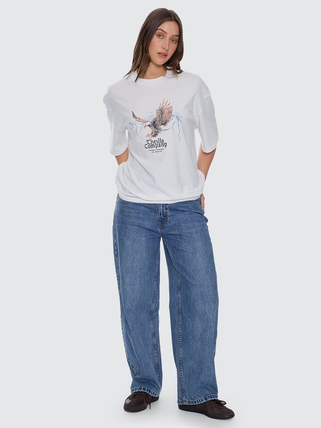Flight Risk Oversize Tee - Dirty White