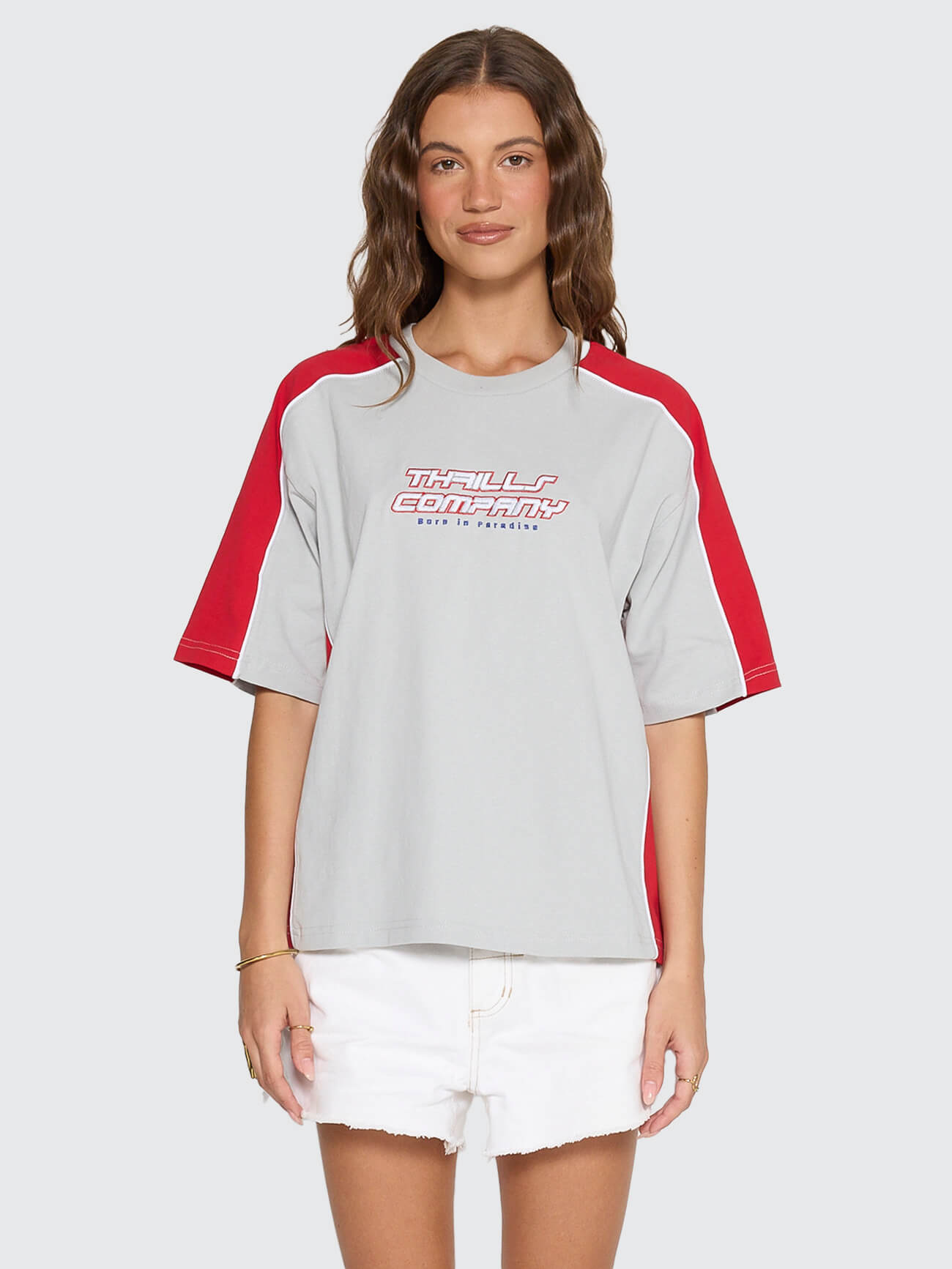 Rewind Square Tee - Glacier Grey 4