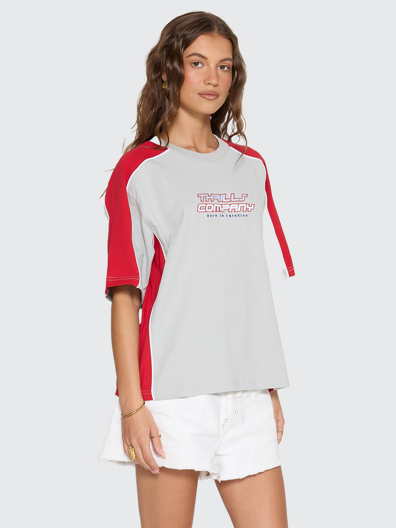 Rewind Square Tee - Glacier Grey 4