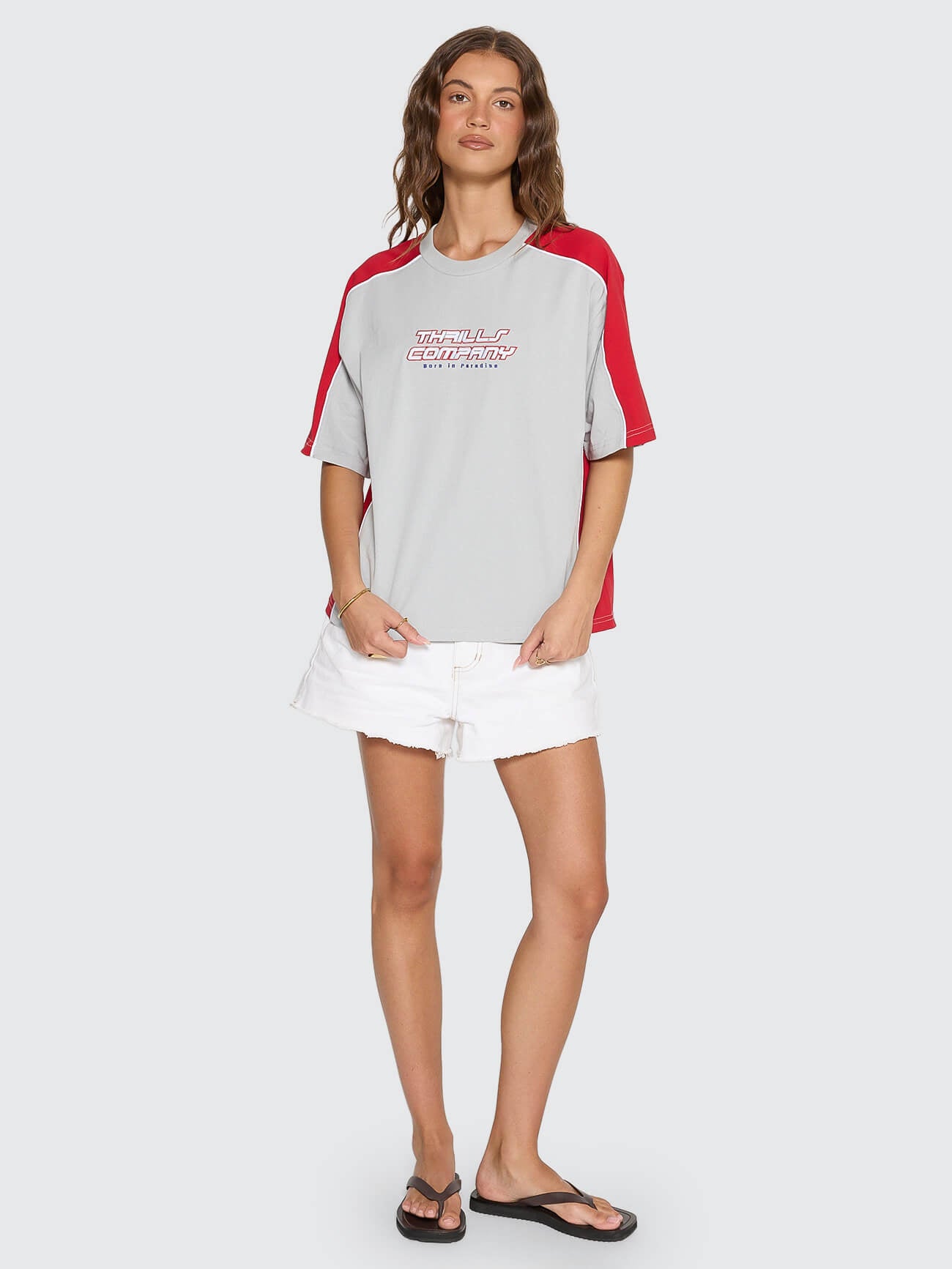 Rewind Square Tee - Glacier Grey 4