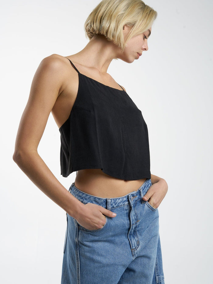Manhatten Jacquard Camisole - Antique Black
