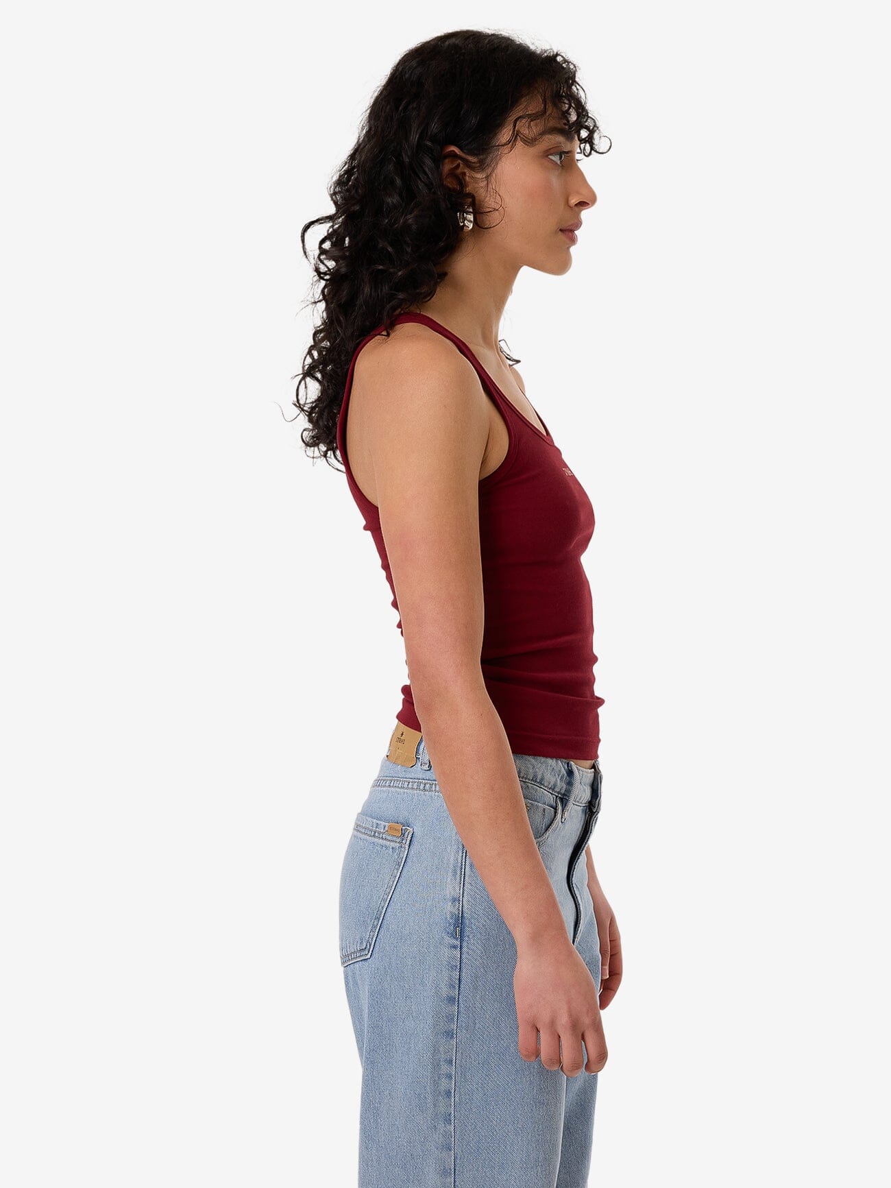 Minimal Thrills Scoop Tank - Cabernet 4