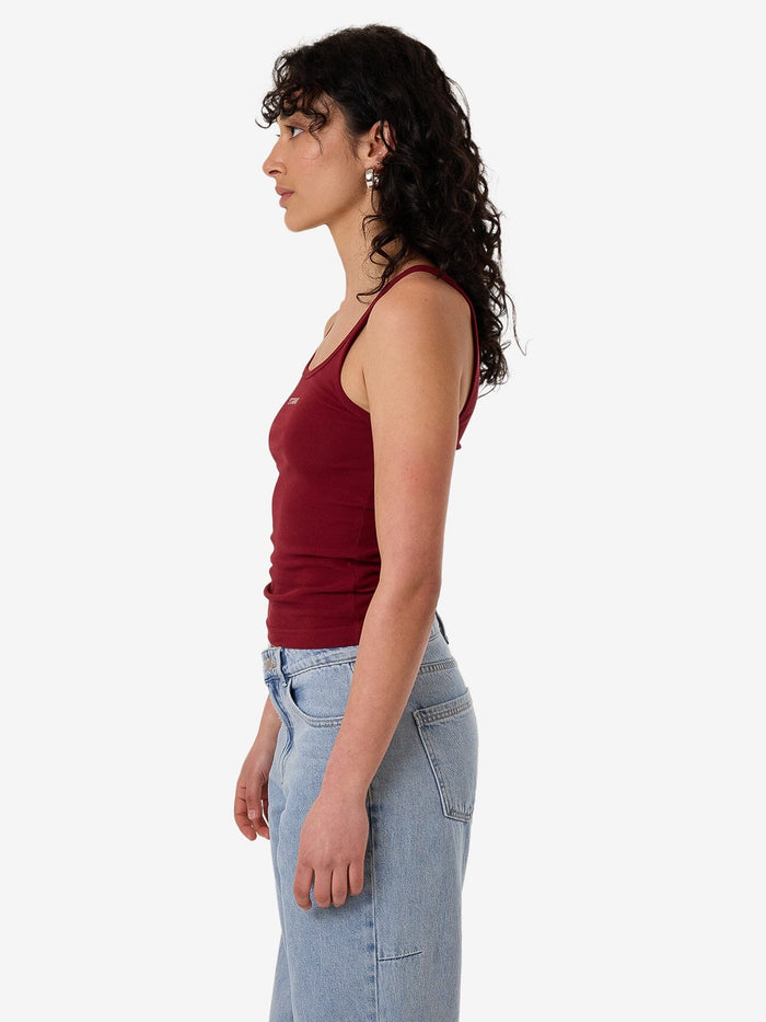 Minimal Thrills Scoop Tank - Cabernet 4