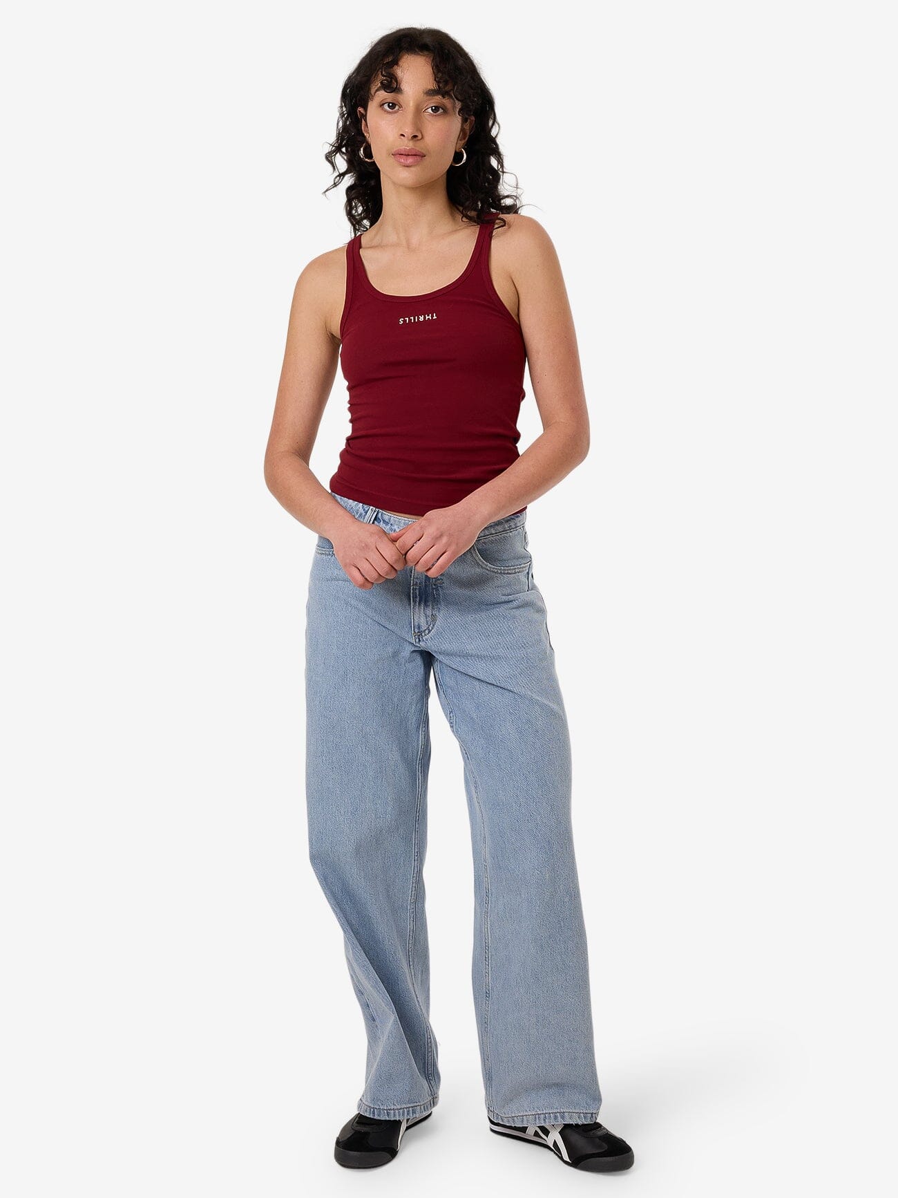 Minimal Thrills Scoop Tank - Cabernet 4