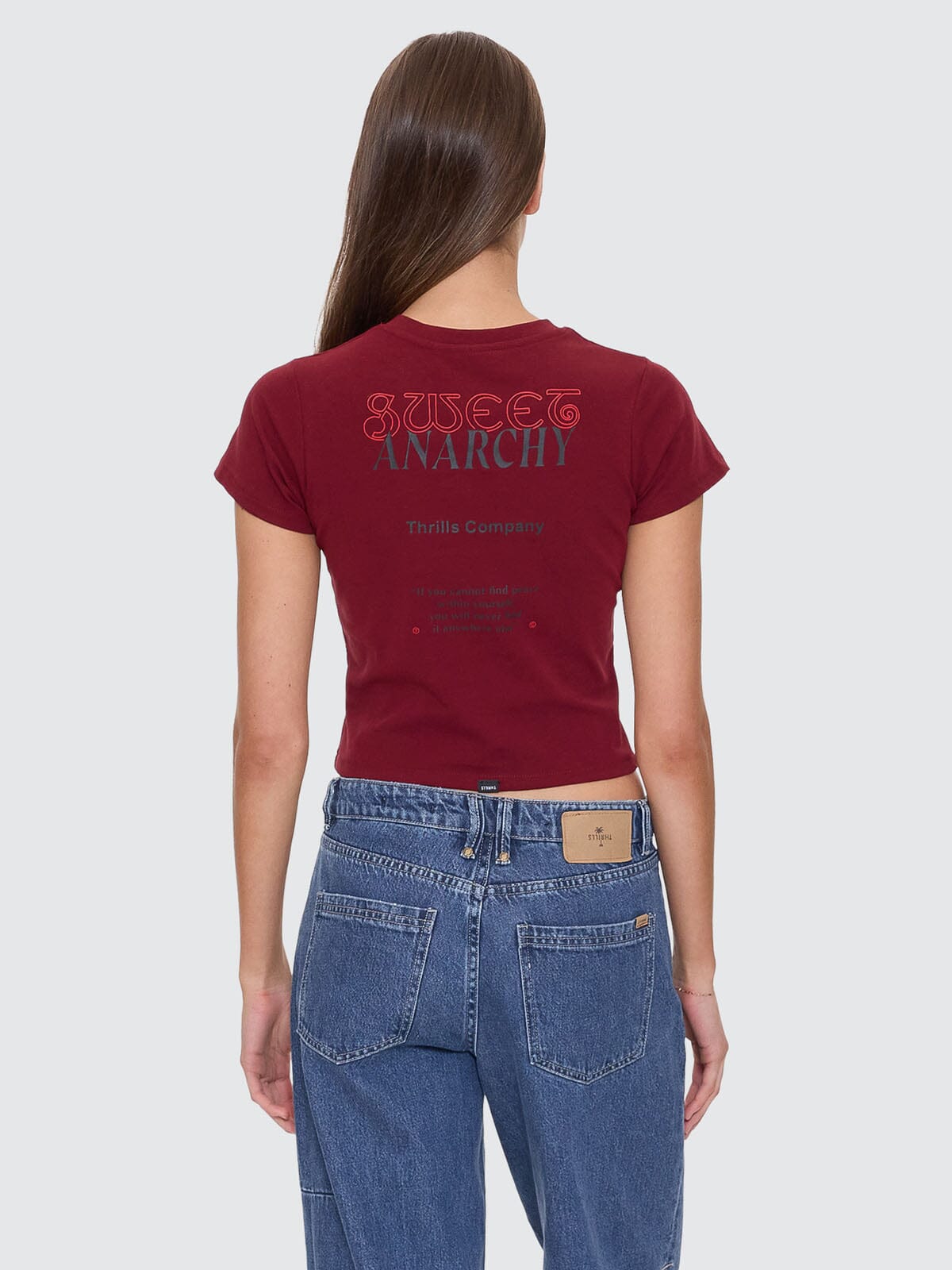 Sweet Anarchy Mini Tee - Cabernet 4