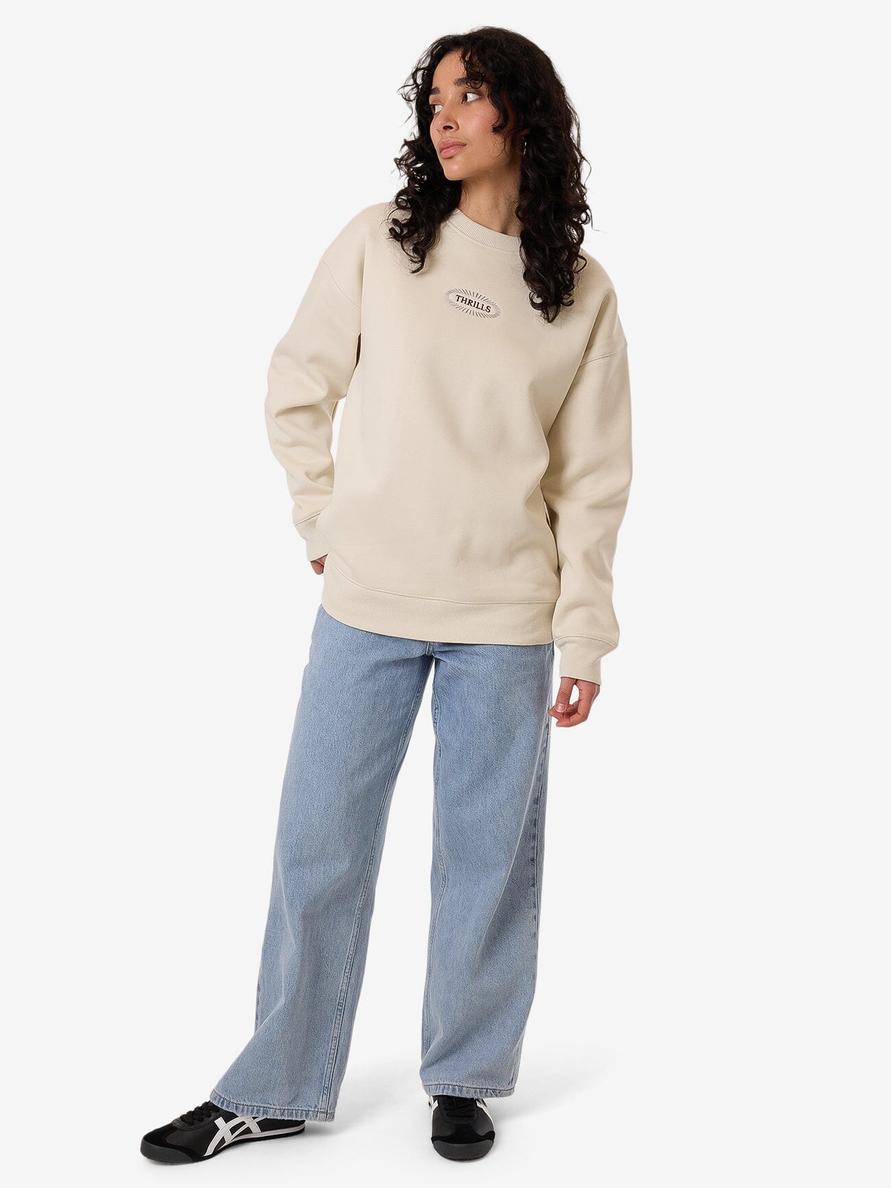 Vanished Slouch Crew - Heritage White 4