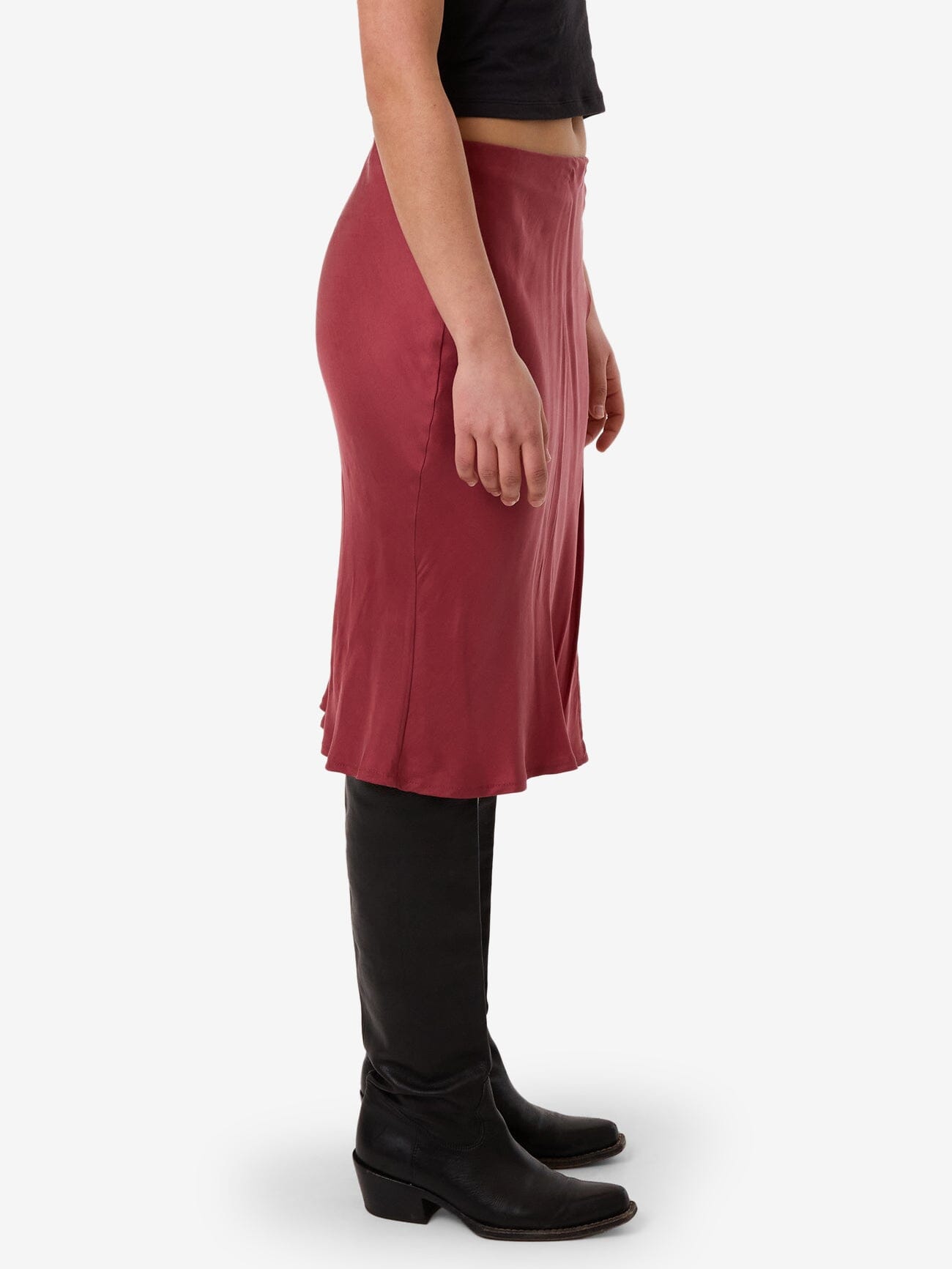 Blair Slip Skirt - Cabernet 4