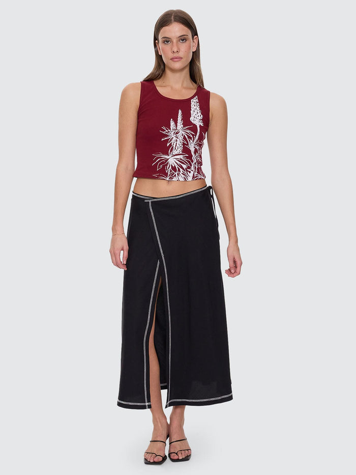 Contour Midi Skirt - Black 4