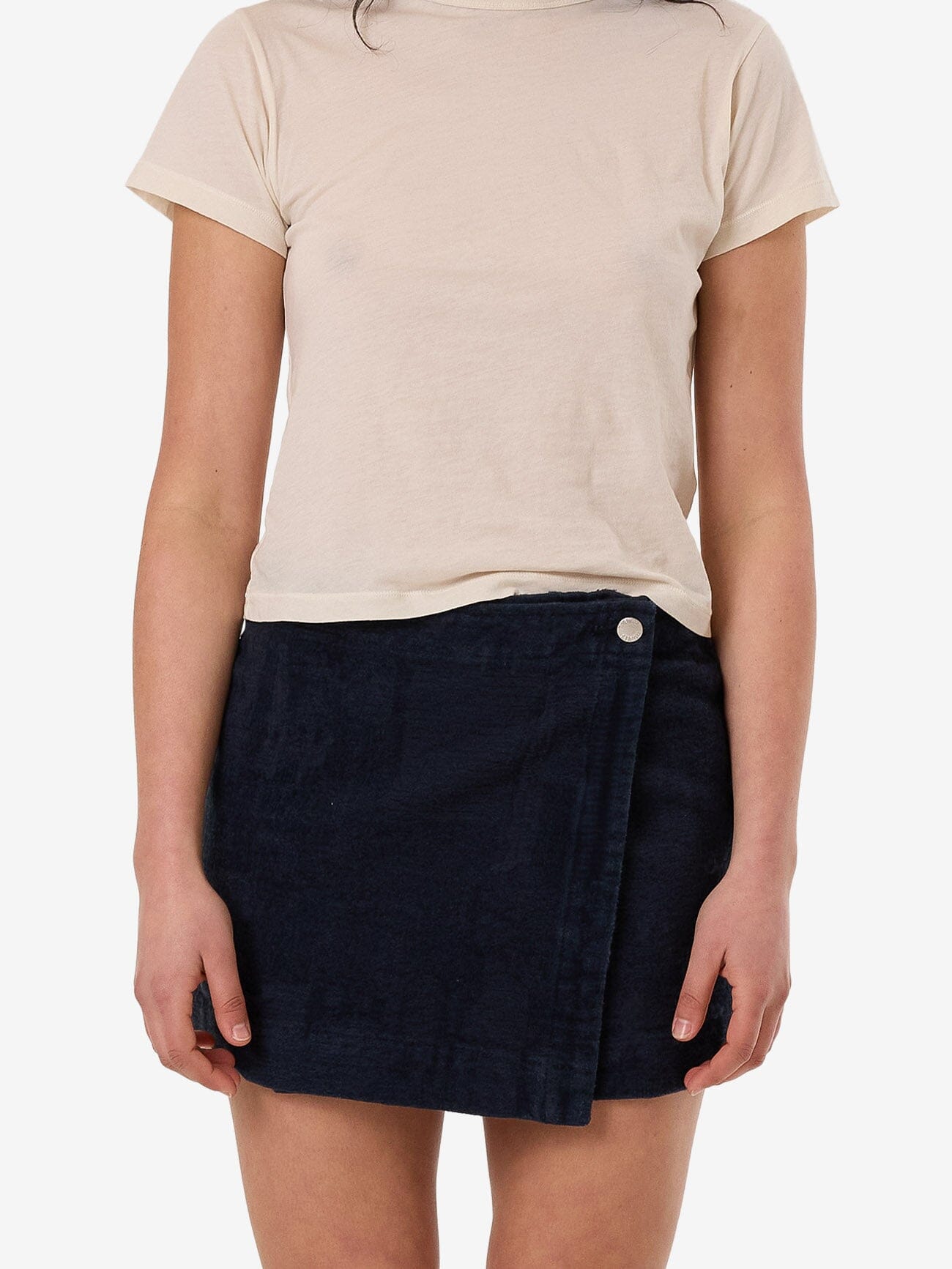 Blends Jacquard Marley Wrap Skirt - Indigo Overdye