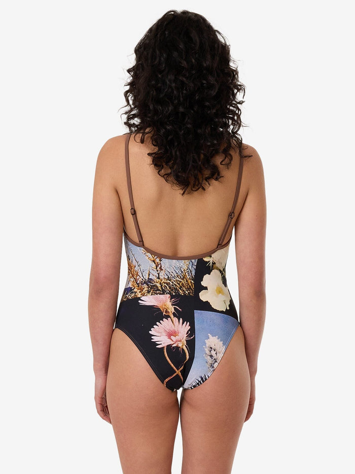 Dalia Plunge One Piece - Coffee 4