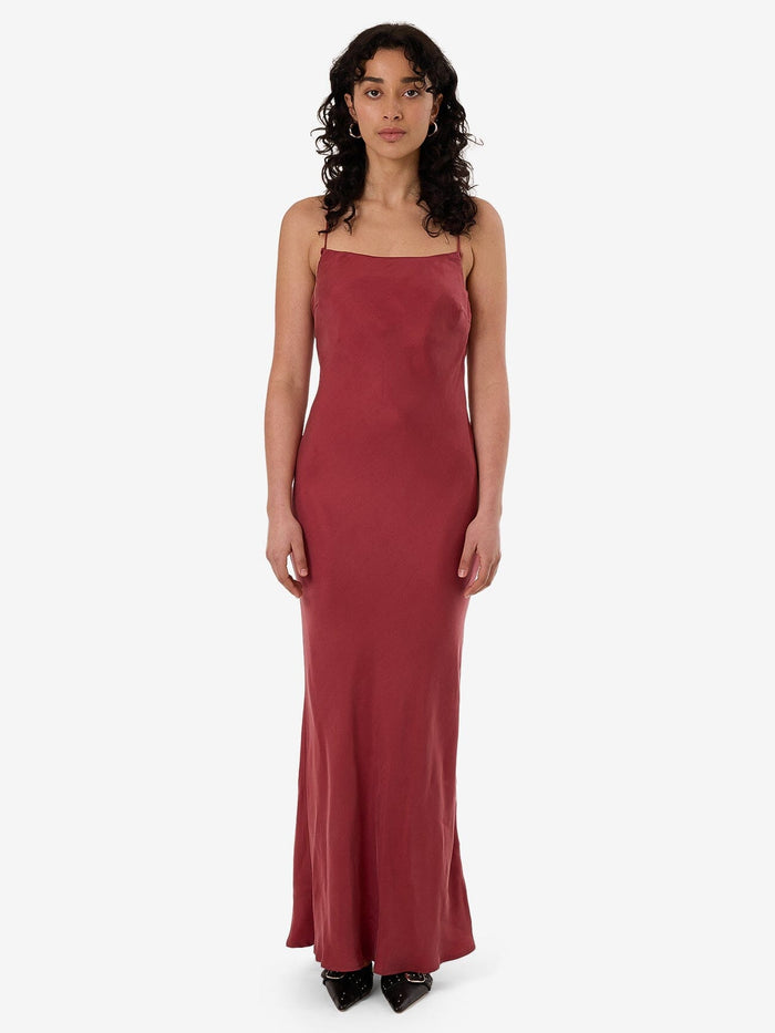 Blair Bias Slip Dress - Cabernet 4