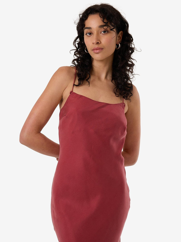 Blair Bias Slip Dress - Cabernet 4