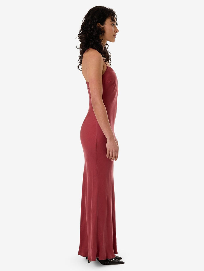 Blair Bias Slip Dress - Cabernet 4