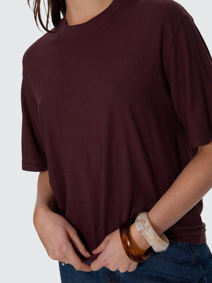 Hemp Square Tee - Bitter Chocolate 4