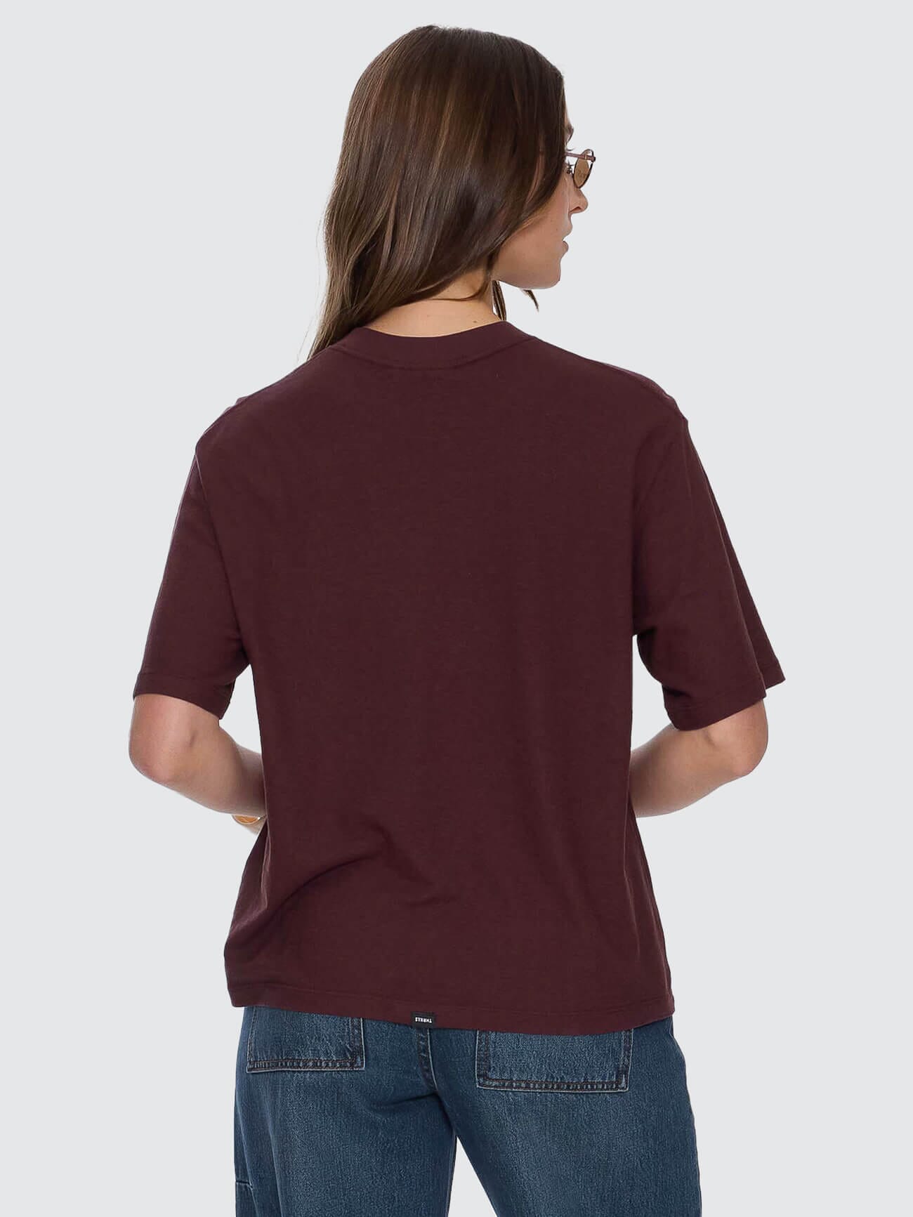 Hemp Square Tee - Bitter Chocolate 4