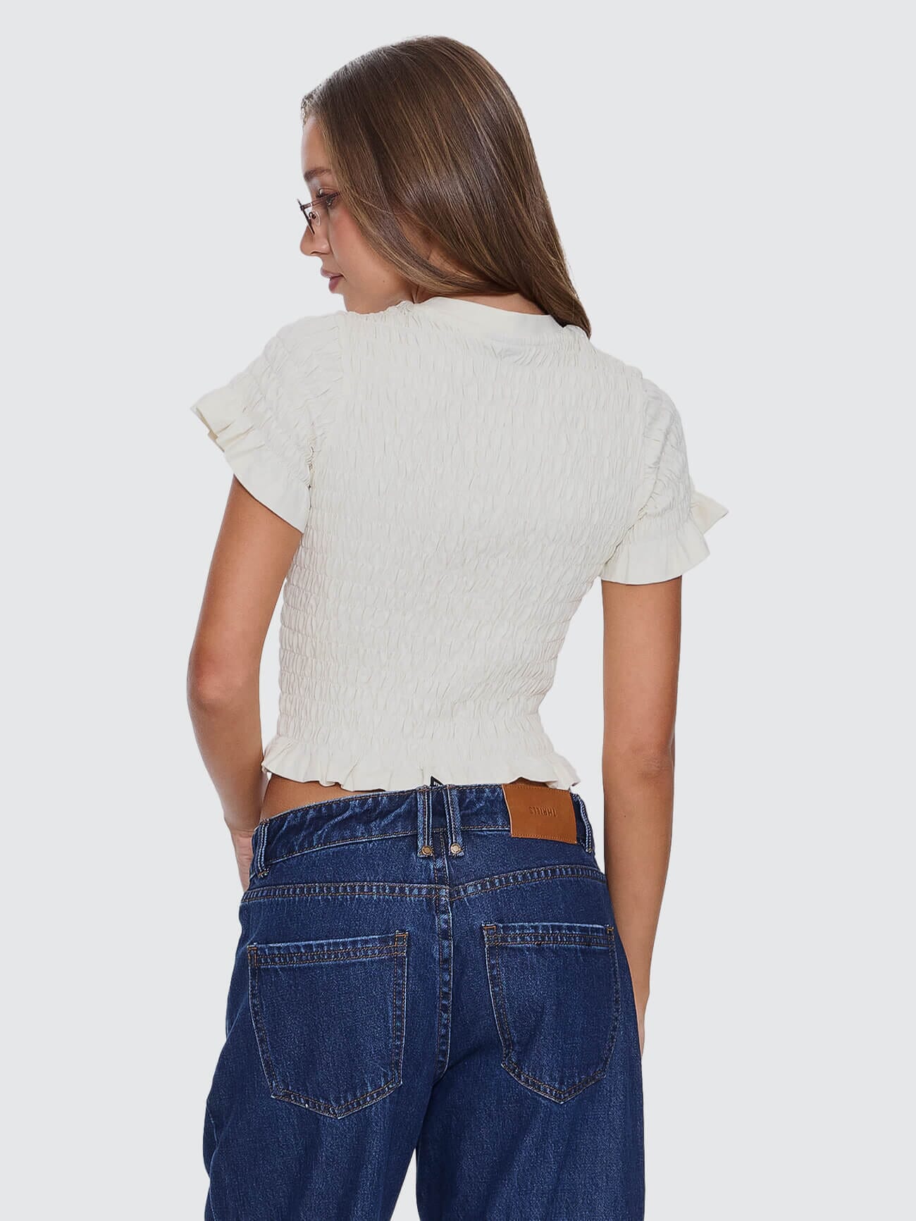 Against All Odds Shirred Tee - Butter Cream 4