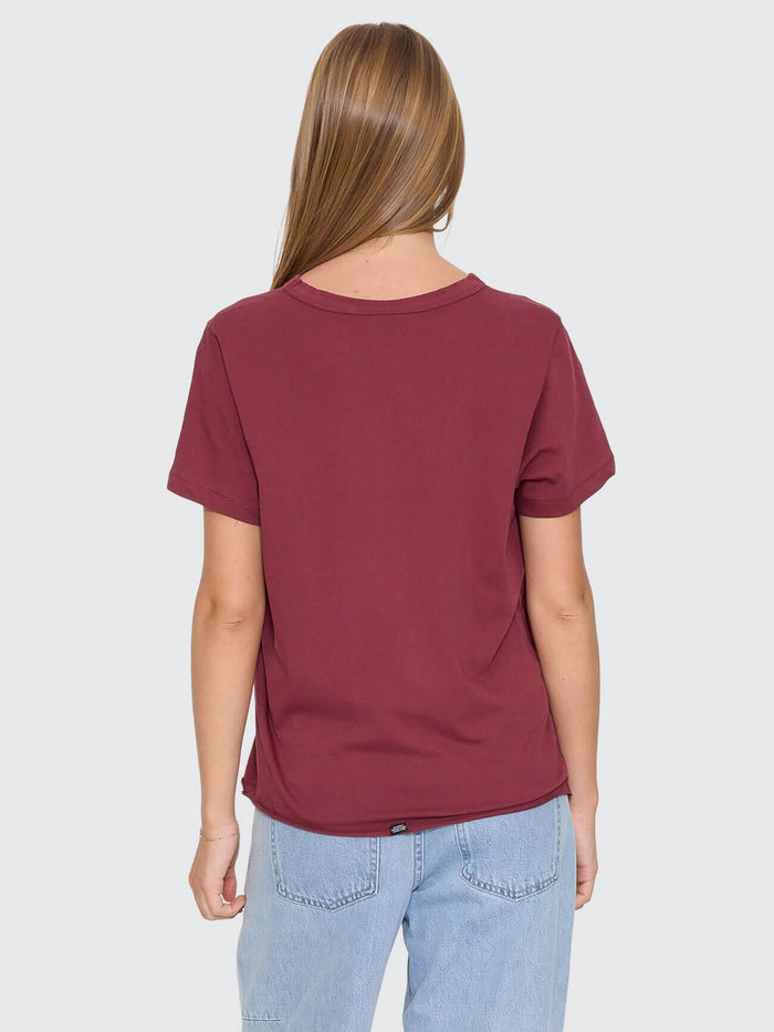 Minimal Thrills Relaxed Tee - New Maroon 4