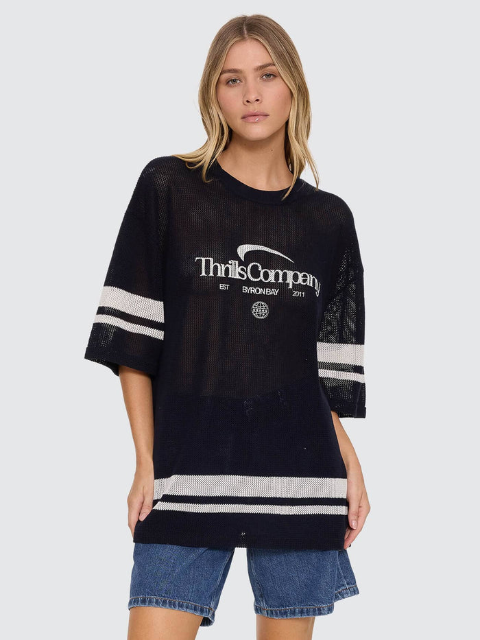 End Game Knit Oversized Tee - Washed Black 4