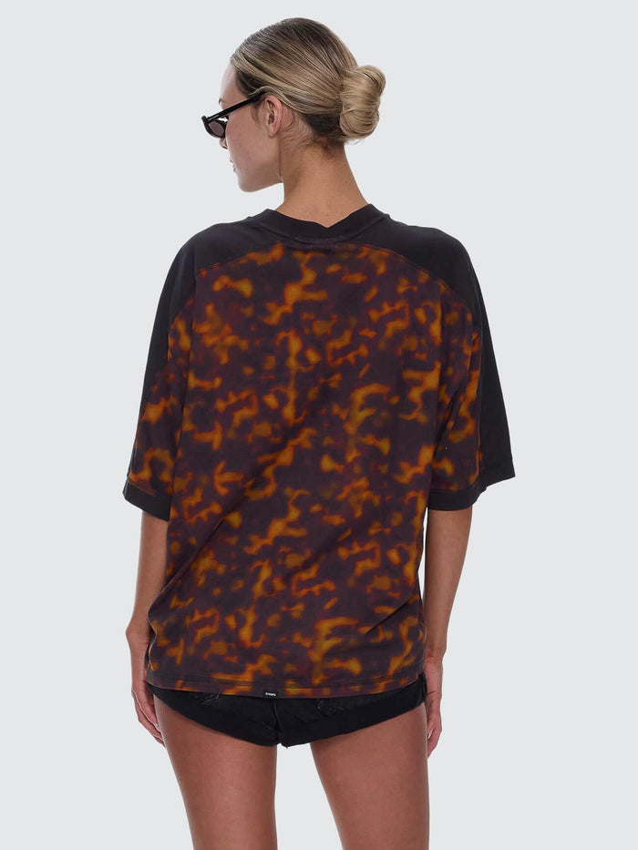 Smokeform V-Neck Oversized Tee - Burnished Gold 4