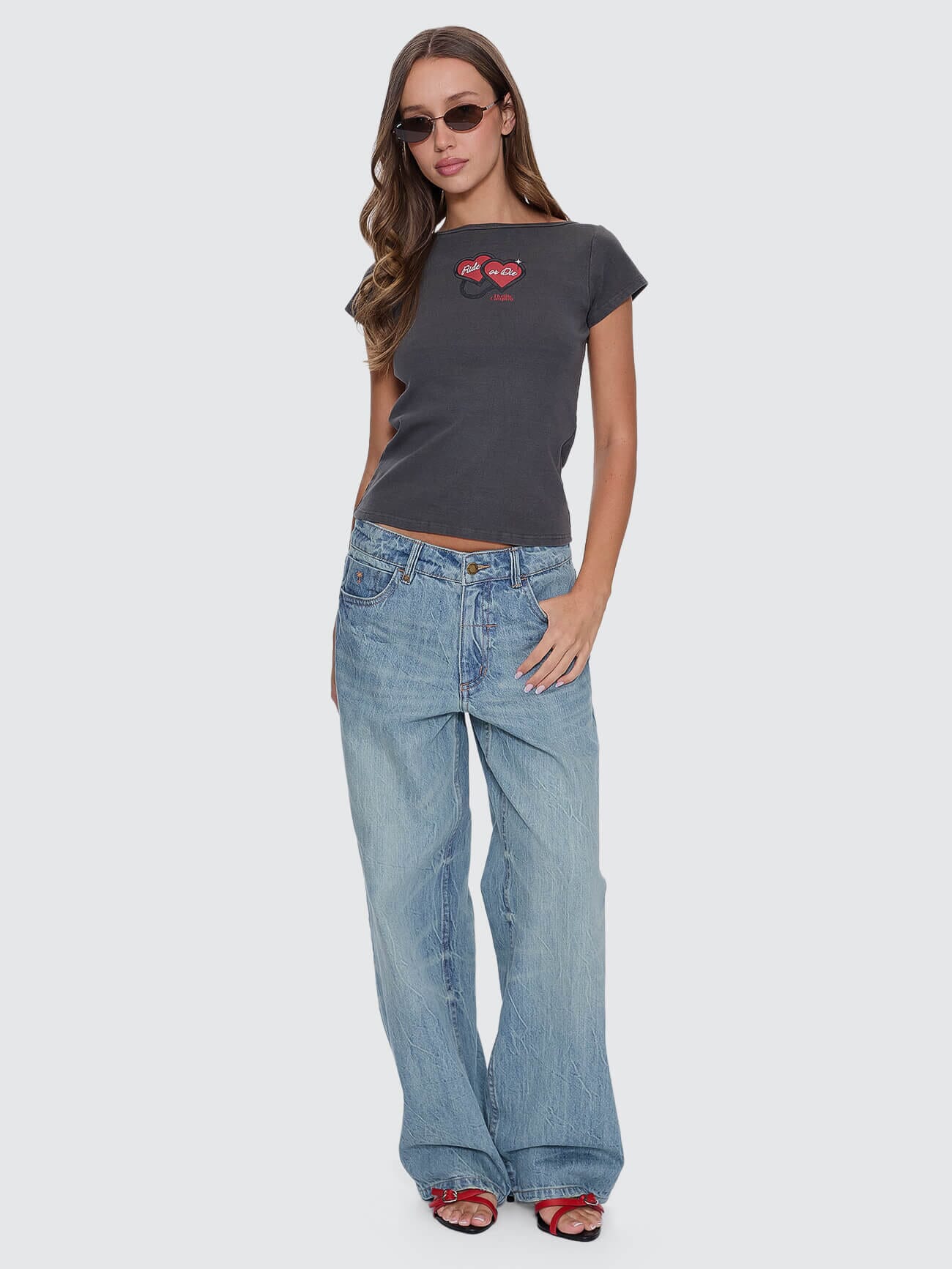 Ride Or Die Boat Neck Tee - Merch Black 4