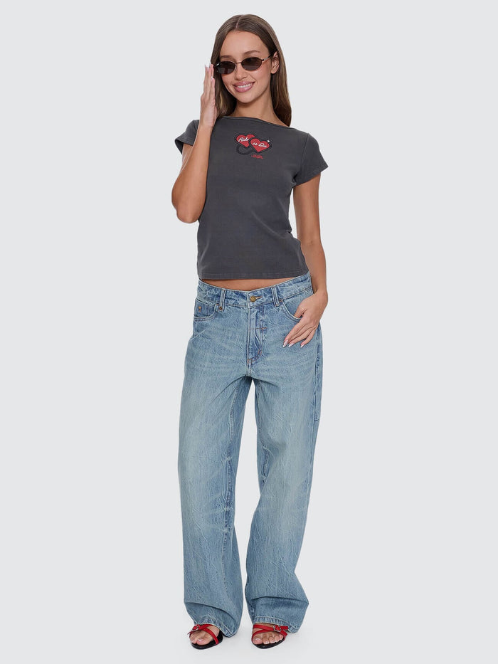 Ride Or Die Boat Neck Tee - Merch Black 4