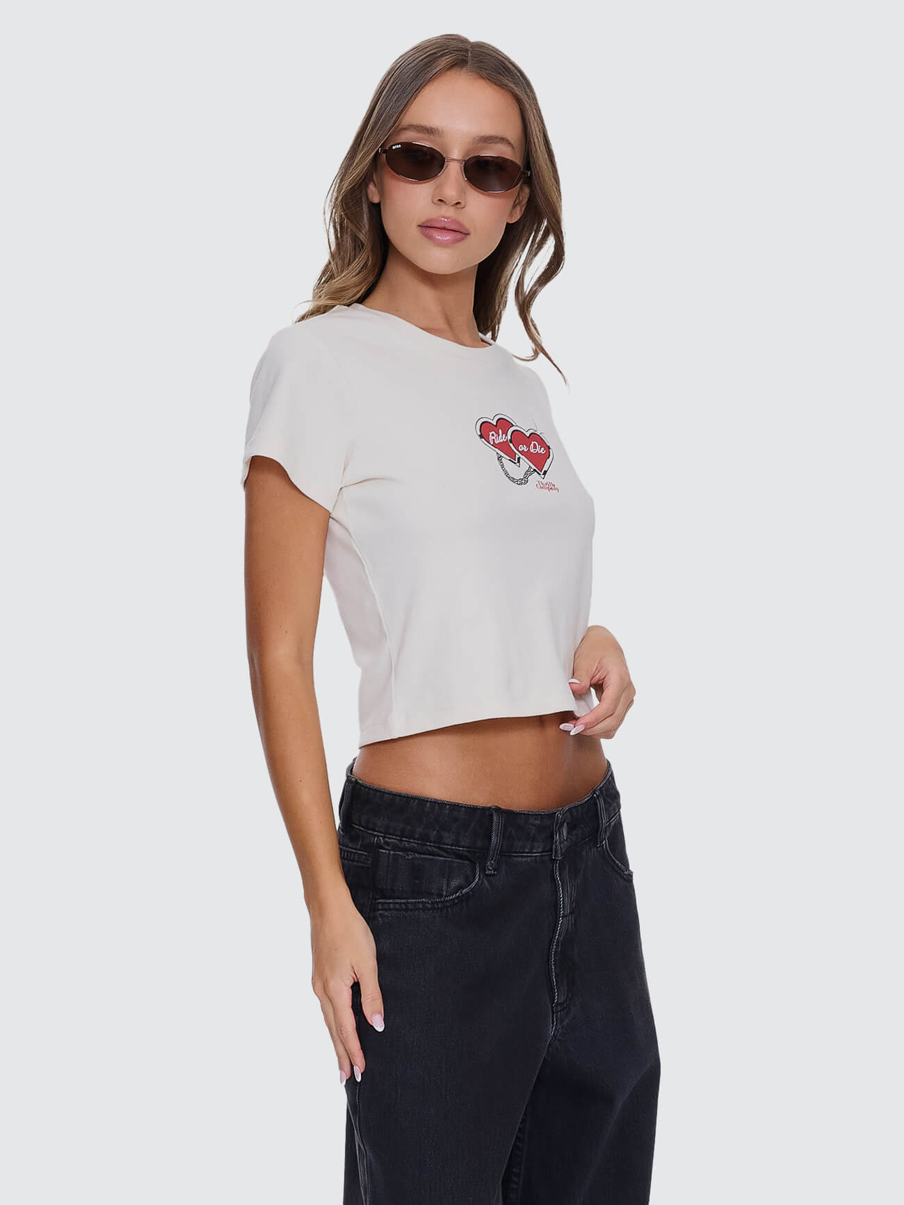 Ride Or Die Mini Tee - Heritage White 4