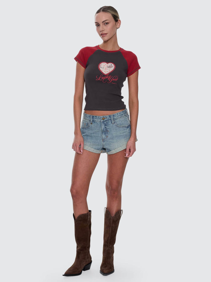 Lucky You Raglan Club Tee - Merch Black 4