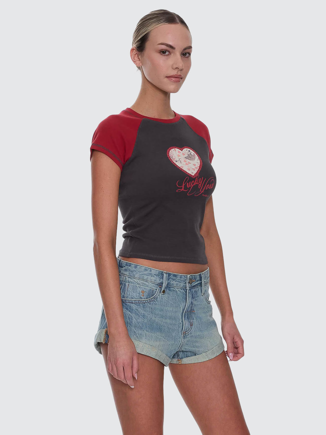 Lucky You Raglan Club Tee - Merch Black 4