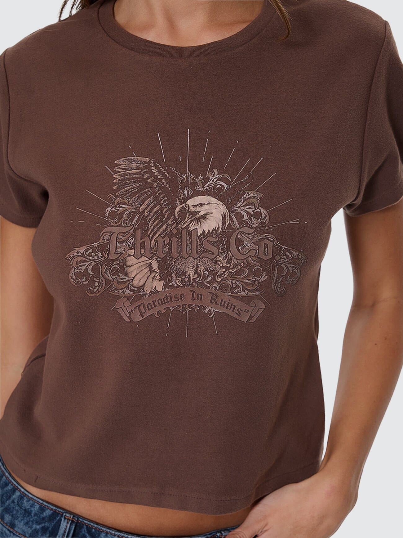 Ruined Paradise Mini Tee - Cocoa 4