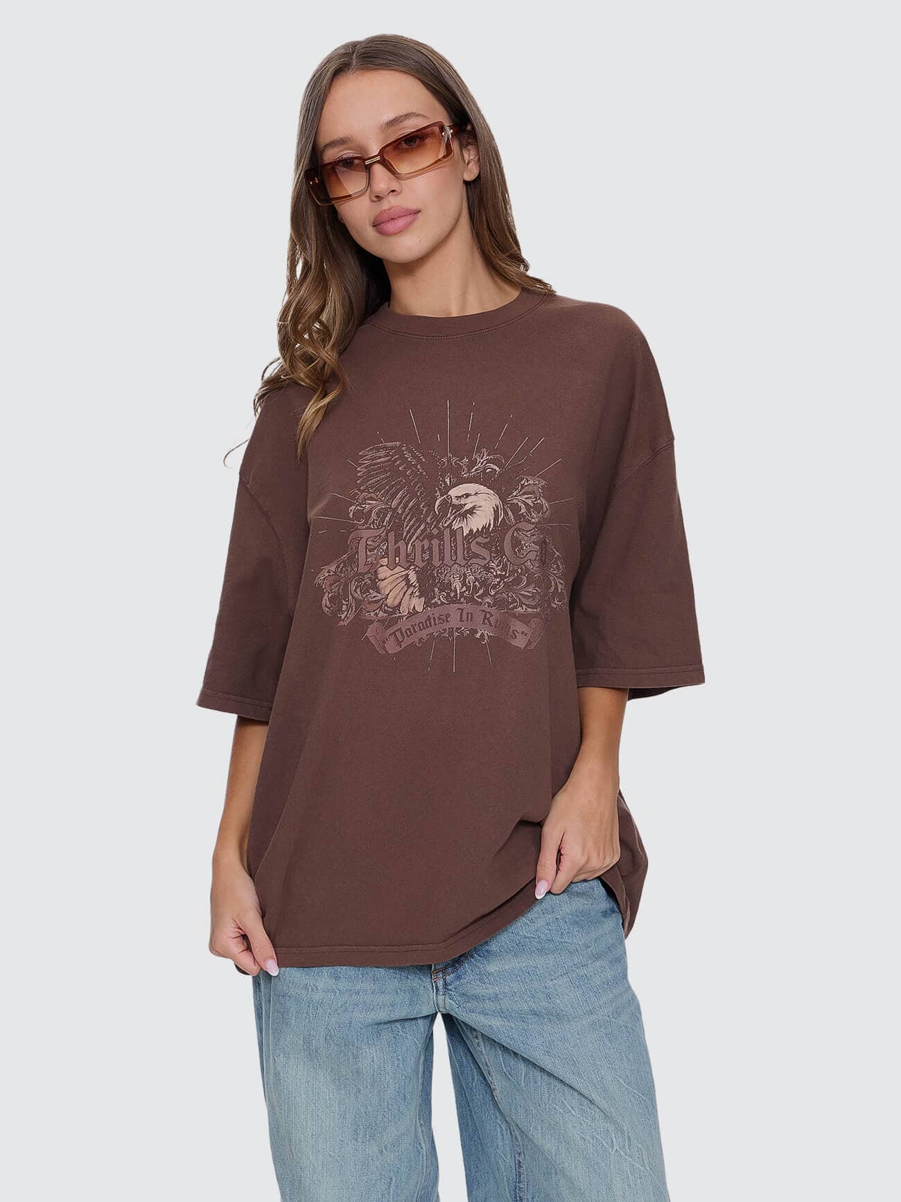 Ruined Paradise Oversized Tee - Cocoa 4