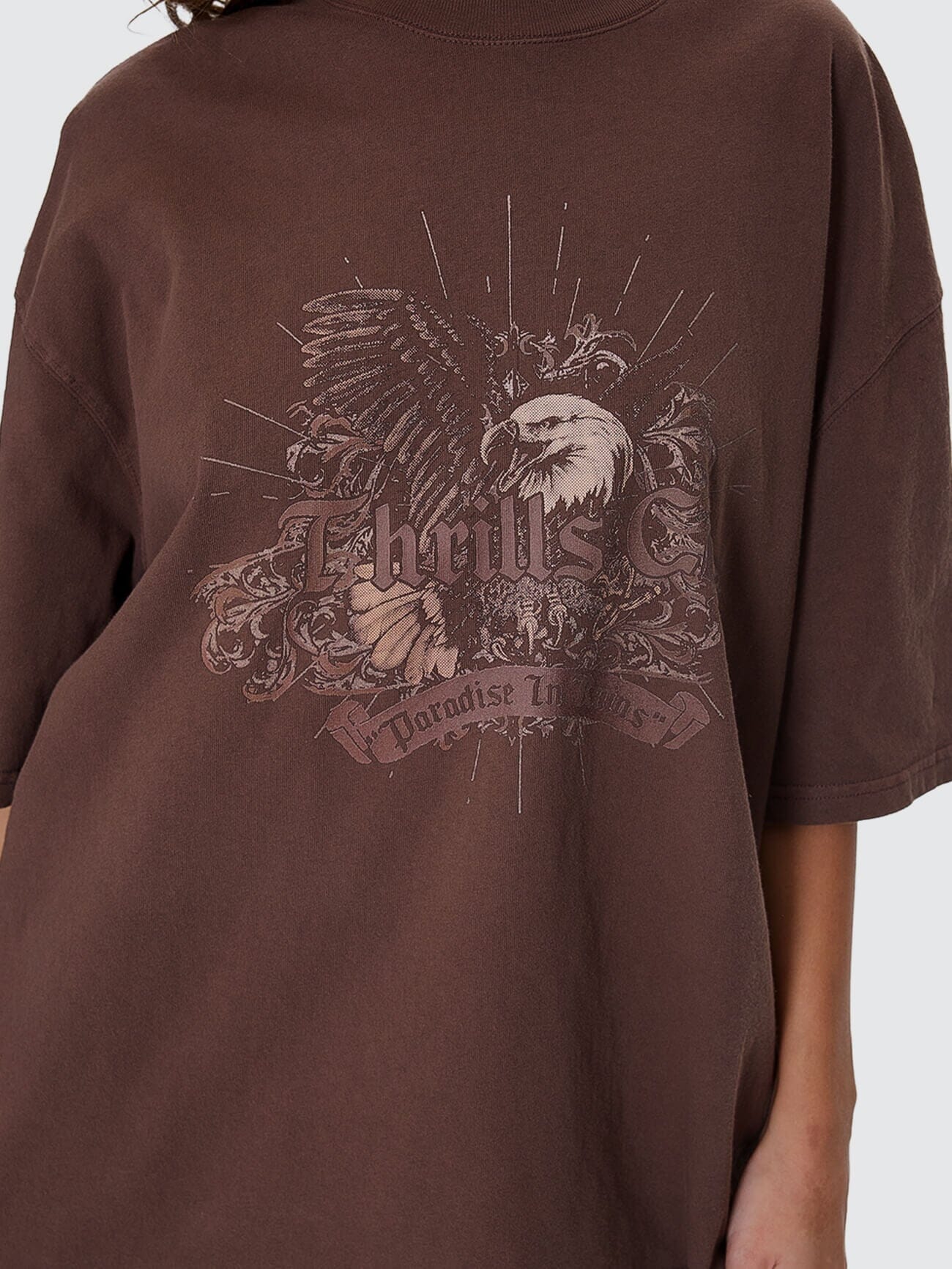 Ruined Paradise Oversized Tee - Cocoa 4