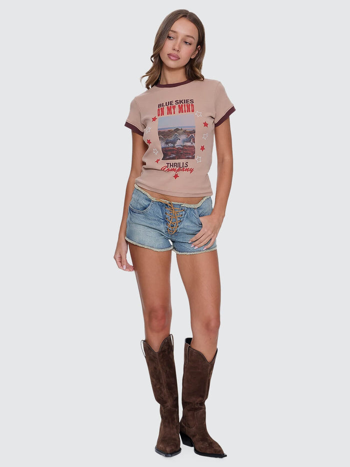 On My Mind Club Tee - Stone 4