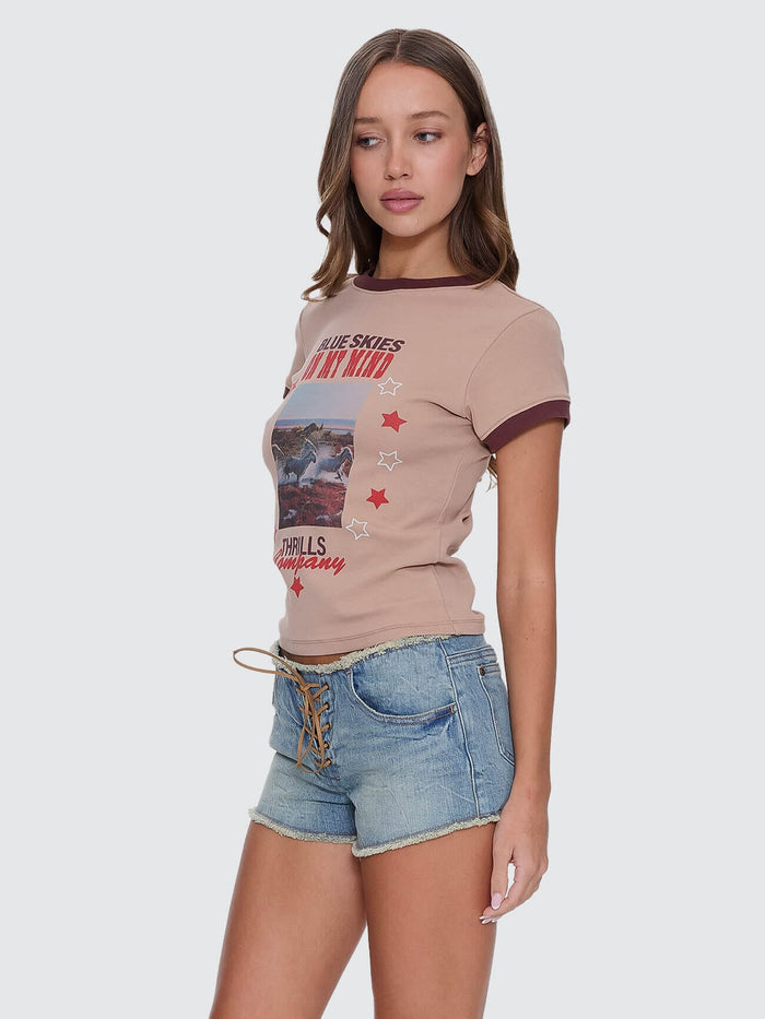 On My Mind Club Tee - Stone 4