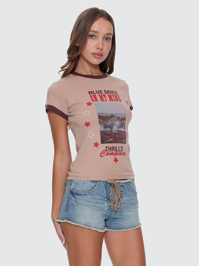 On My Mind Club Tee - Stone 4