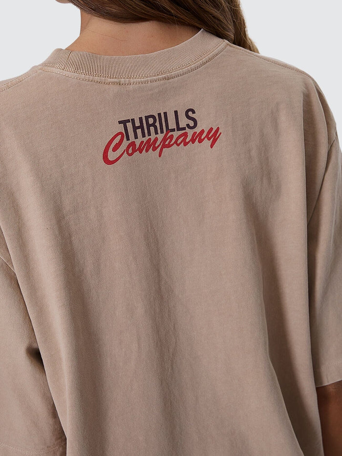 On My Mind Square Tee - Stone 4