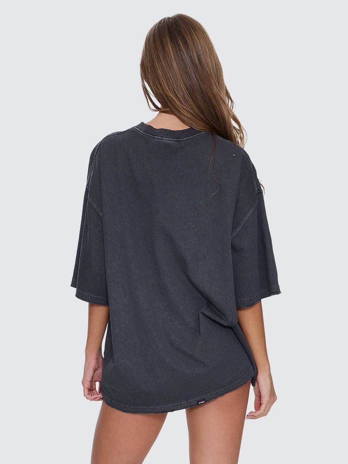 Neon Metal Oversized Tee - Merch Black 4