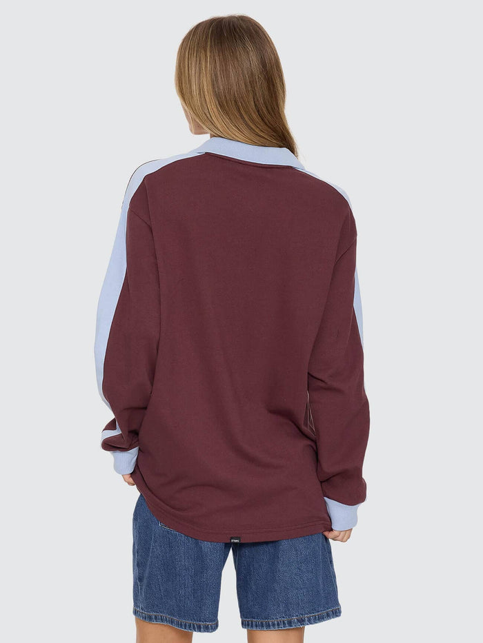 Game Day Polo Sweatshirt - Bitter Chocolate 4