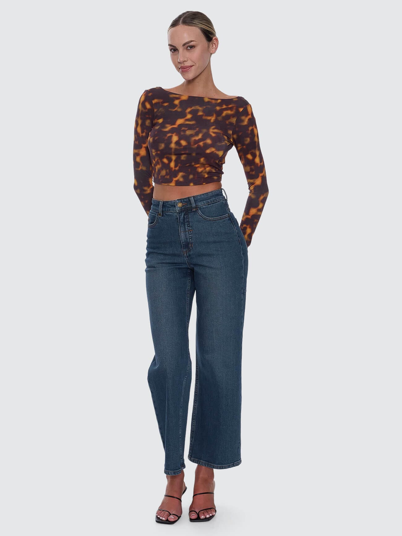 Smokeform Backless Long Sleeve Top - Burnished Gold 4