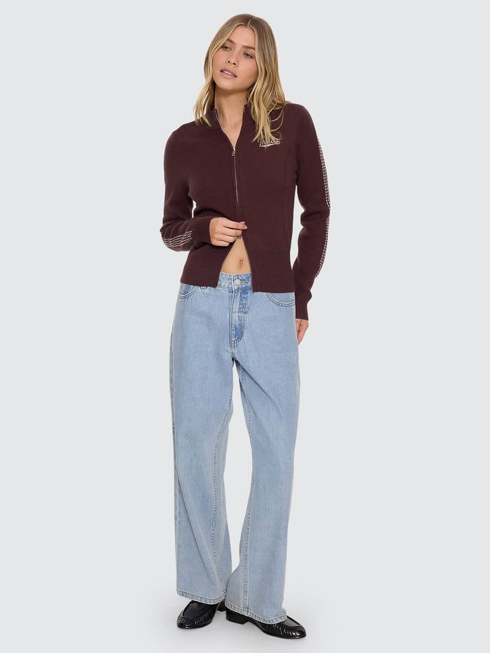 Final Call Zip Knit Sweater - Bitter Chocolate 4